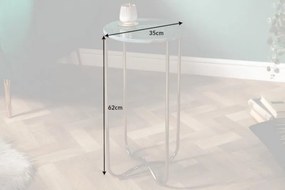 Masuta laterala Noble marmura verde, auriu