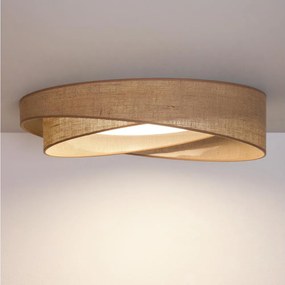 BRILAGI - Lampă LED dimabilă VELVET TWIST LED/36W/230V CCT Ø 65 cm WT bej + telecomandă
