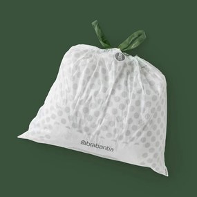 Saci de gunoi Brabantia PerfectFit Bo 1005588, Dimensiune R, 36 L, 20 buc, Alb