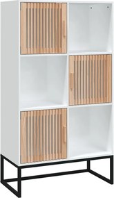 vidaXL Dulap înalt, alb, 70x35x125 cm, lemn prelucrat