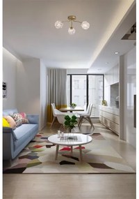 Searchlight 11523-3GO - Plafonieră aplicată ASTRAL 3xG9/33W/230V, aurie