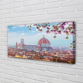 Tablouri canvas Italia Catedrală noapte panorama