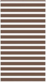 vidaXL Jaluzea tip zebra maro lățime țesătură 125,9 cm poliester