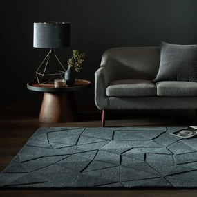 Covor din lână gri 290x200 cm Shard - Flair Rugs