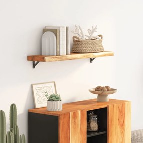 vidaXL Raft perete 100x20x2,5cm dreptunghiular lemn acacia margine vie