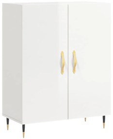 827702 vidaXL Dulap, alb extralucios, 69,5x34x90 cm, lemn compozit