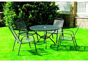 Masă de grădină rotundă din metal ø 106 cm - Rojaplast