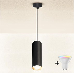 Brilagi - Pendul LED reglabil pe cablu SELE 1xGU10/6W/230V negru/auriu