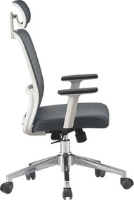 RESIGILAT- Scaun ergonomic, spătar Mesh, Gri/Alb