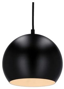 Lustră pe cablu FLEN 1xE27/40W/230V d. 20 cm neagră