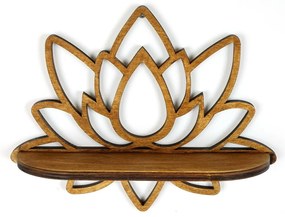 Raft în culoare naturală 33 cm Lotus – Kalune Design