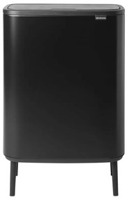 Cos pentru gunoi Brabantia Bo Touch Hi 1001260, 60 L, Inaltat, Deschidere lina si silentioasa, Negru mat