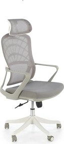 Scaun birou VESUVIO 2, gri/alb, stofa/panza/polipropilena, 59x59x115/1
