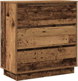 vidaXL Dulap de noapte Lemn vechi 71 x 34,5 x 75 cm Lemn compozit