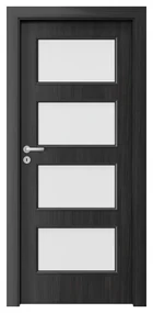 Usa Interior din MDF Porta Laminate CPL Model 5.5 (Culoare: Wenge, Toc: Reglabil 30 cm, Maner: Patrat negru inchidere magnetica, Dimensiune: 60 cm)
