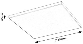 Rabalux 71001 - Plafonier LED RGB FARAMIR 18W/230V dimabil + DO