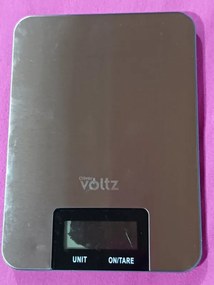 La mâna a doua: Cantar de bucatarie Oliver Voltz V51651I, 5 kg, TARA, 1 x CR2032, Display LCD, 53 x 20mm, Otel inoxidabil