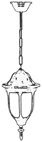 Lustra de exterior 68178 Alb 50x36 cm