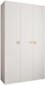 Dulap de haine 140 cm Carmela 40-1 (alb + Auriu). 1126518