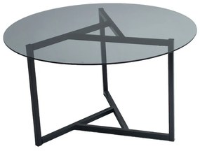 Măsuță de conferință Trio Black cu sticlă închisăla culoare