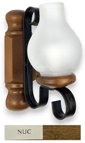 Aplica de perete rustica fabricata manual din lemn Rustic WOOD-RU-AP1