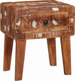 vidaXL Masă laterală Maro 40 x 32 x 46 cm Lemn recuperat masiv