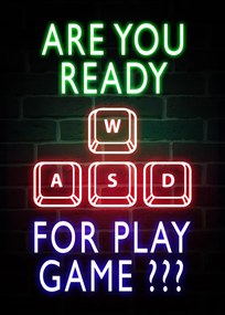 Ilustrație Are You Ready For Play Game? - Gaming Quote