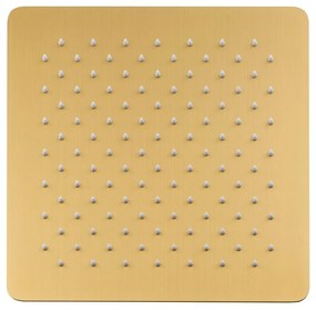 Cap de duș auriu din oțel inoxidabil Slim – Sapho