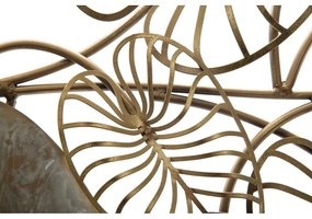 Decorațiune suspendată metalică Mauro Ferretti Century -A-, 131 x 61 cm, motive frunze
