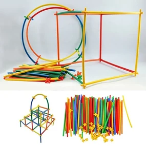 Trusă de modelare creativă pentru copii - bastoane pliabile - 500 de bucăți
