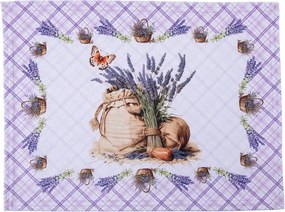 Set de 4 suporturi și traversă de masă LAVANDĂ