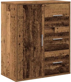 vidaXL Bufet cu sertar Lemn vechi 60 x 31 x 70 cm Lemn compozit