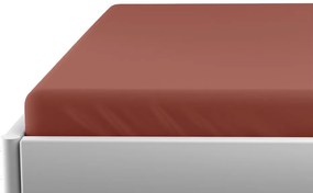Cearsaf din jerse pentru patut de copii EXCLUSIVE 60x120 cm maro