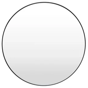 Oglindă rotundă de perete Bonami Essentials Layla, ø 80 cm, negru