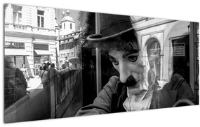 Tablou - Charles Chaplin la Praga (120x50 cm)