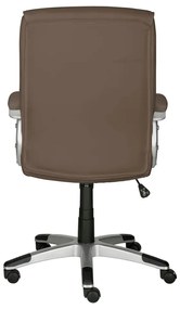 Scaun de birou maro din imitație de piele Flori – Støraa