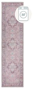 Covor tip traversă roșu deschis lavabil din amestec de fibre reciclate 60x230 cm Windsor – Flair Rugs