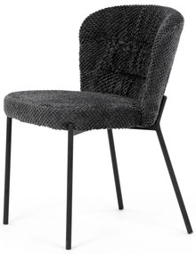 Set de scaune de sufragerie Bouclé CT-W1077 GREY2,4 buc