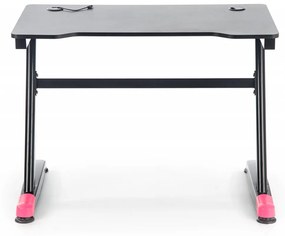 Birou de gaming B40 negru/rosu L100 cm