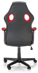 Scaun de birou KENU, negru/roșu