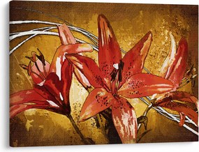 Tablou cu flori de crini (70x50 cm)