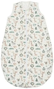 Sac de dormit din bumbac flausat cu fermoar dublu 0-6 luni Kidizi Safari, 1 tog, pentru toamna/iarna