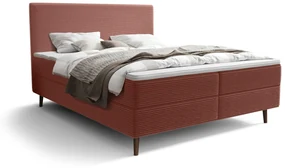 Pat de o persoană 120 cm Napoli Bonell (teracotă) (cu somieră, cu sp. depozitare). 1082436