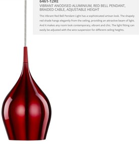 Pendul design modern 12cm Vibrant rosu 6461-12RE SRT
