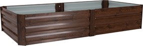 Strat înălţat de grădină, maro, oţel, NONKY TIP 7
