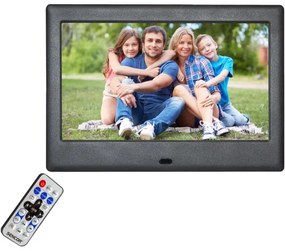 Ramă foto digitală cu difuzor 230V neagră Sencor + telecomandă
