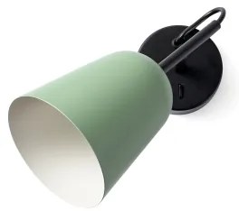 Lampă de perete FARO 28259 STUDIO 1xE14/8W/230V verde/negru