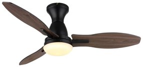Lustra LED cu ventilator si telecomanda GALE negru 03671B GL