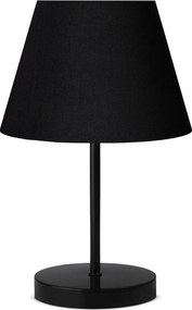 Veioza AYD-3156, negru, material textil/metal, 22x36 cm