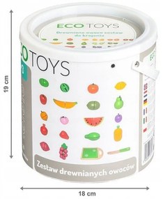 Set de fructe pentru bucătărie Ecotoys